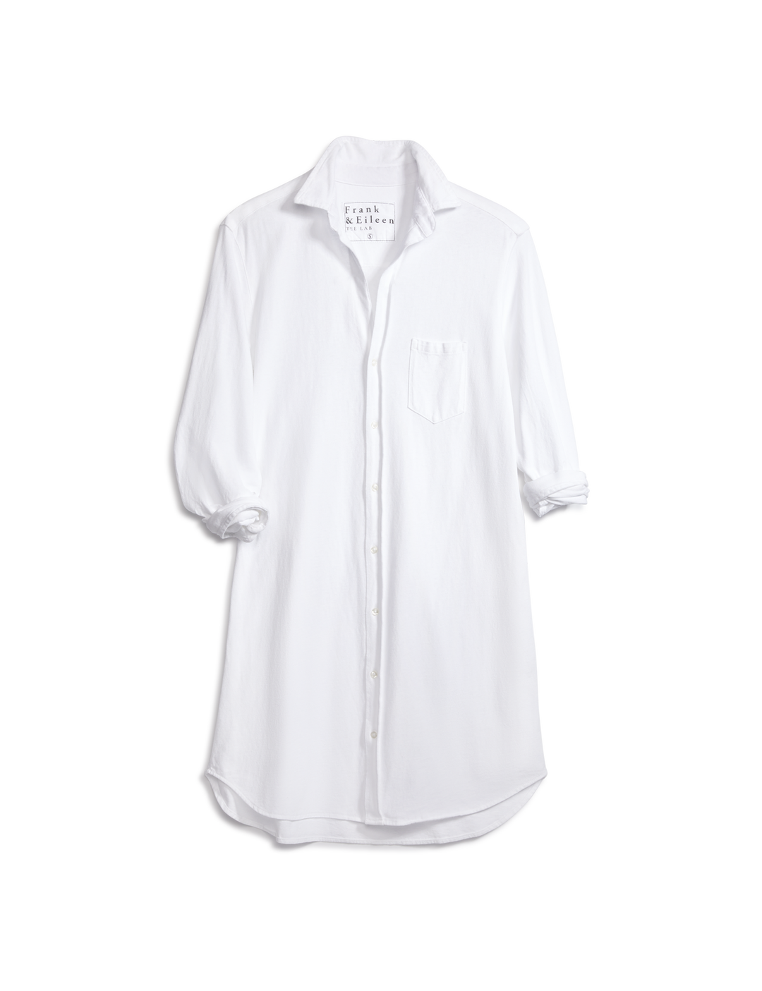 Frank & Eileen - Mary Knit Button Up Dress in White