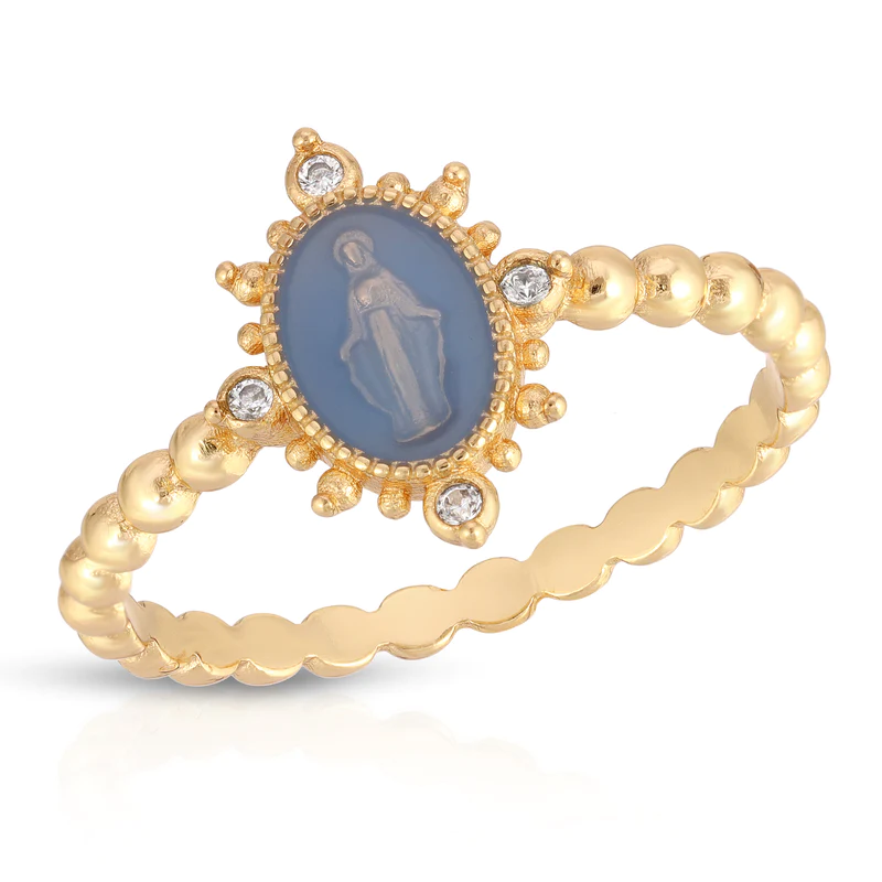 Joy Dravecky - Lady Lourdes Ring in French Blue