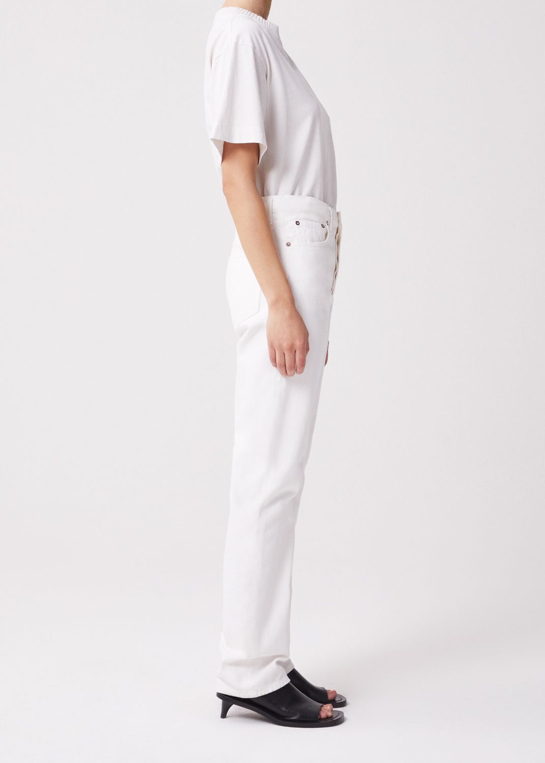 AGOLDE - Lana Straight Leg Jean in Drum (Off White)