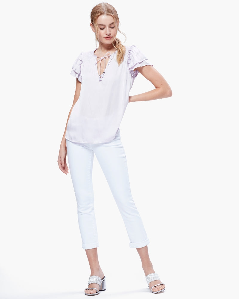 Paige Premium Denim - Laramie Top in Lavender Fog