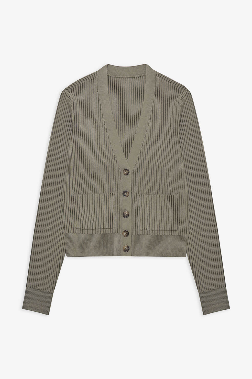 Anine Bing - Layla Cardigan in Green Khaki and Olive