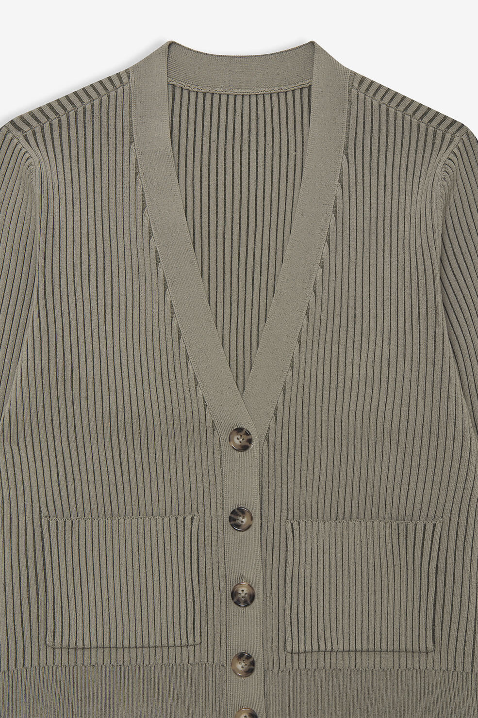 Anine Bing - Layla Cardigan in Green Khaki and Olive