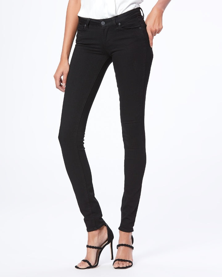 Paige Denim - Leggy Ultra Skinny in Black Shadow
