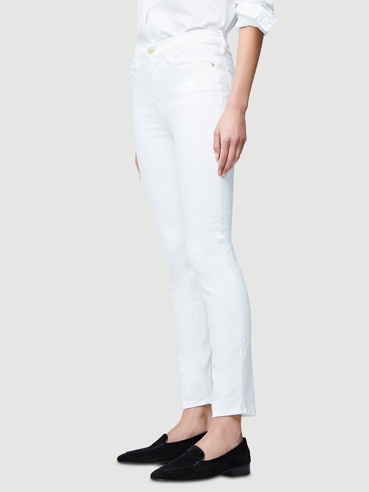 Frame - Le High Straight in Blanc