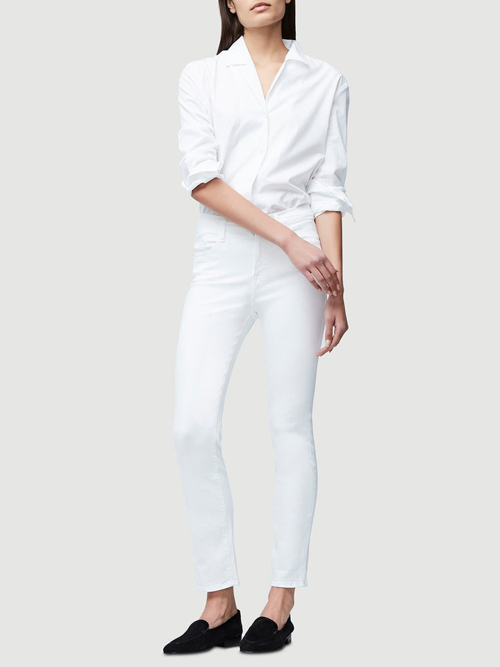 Frame - Le High Straight in Blanc