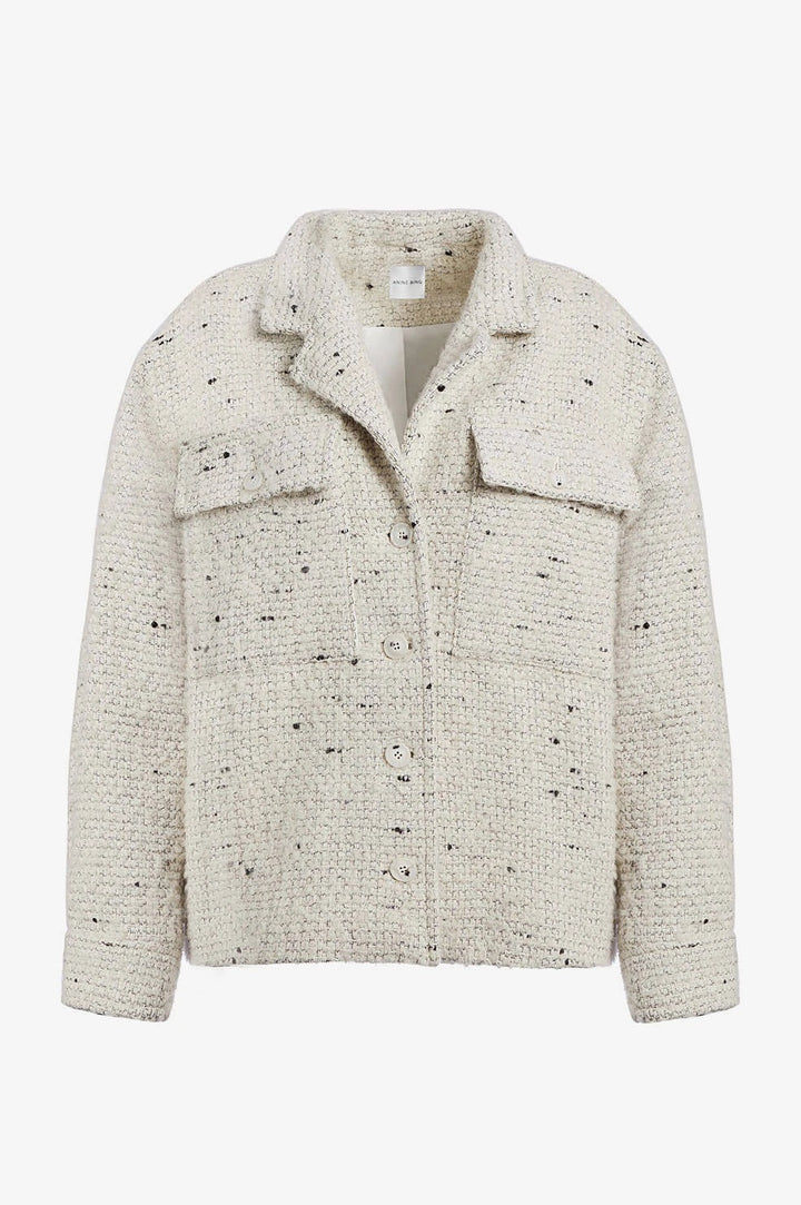 Anine Bing - Leon Jacket White Tweed in Off White