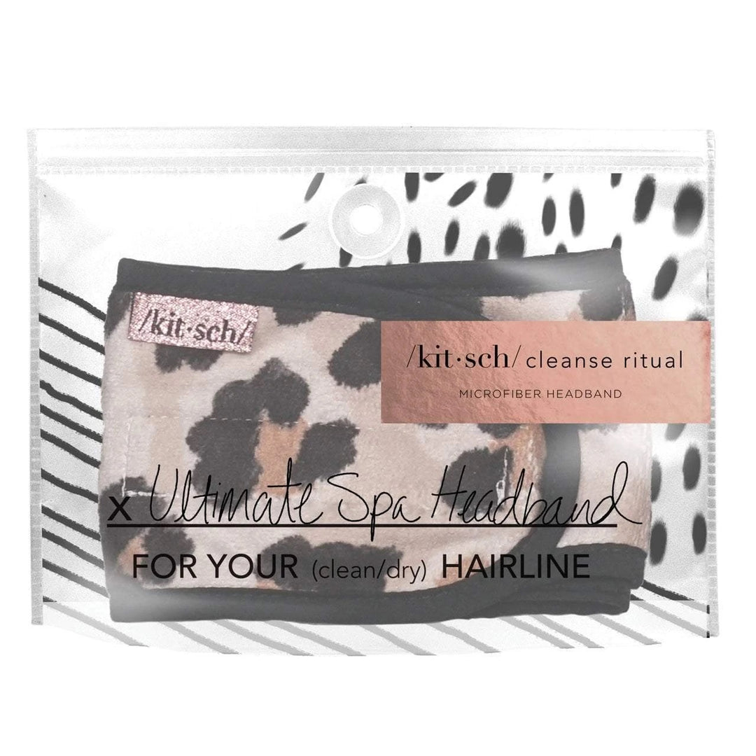 Kitsch - Microfiber Spa Headband in Leopard