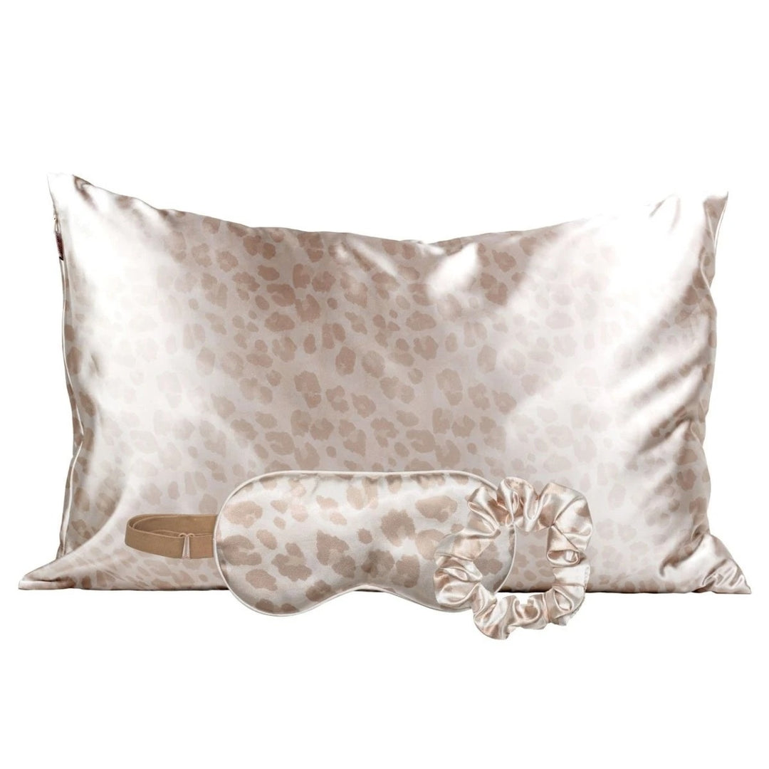 Kitsch - Satin Sleep Set in Leopard