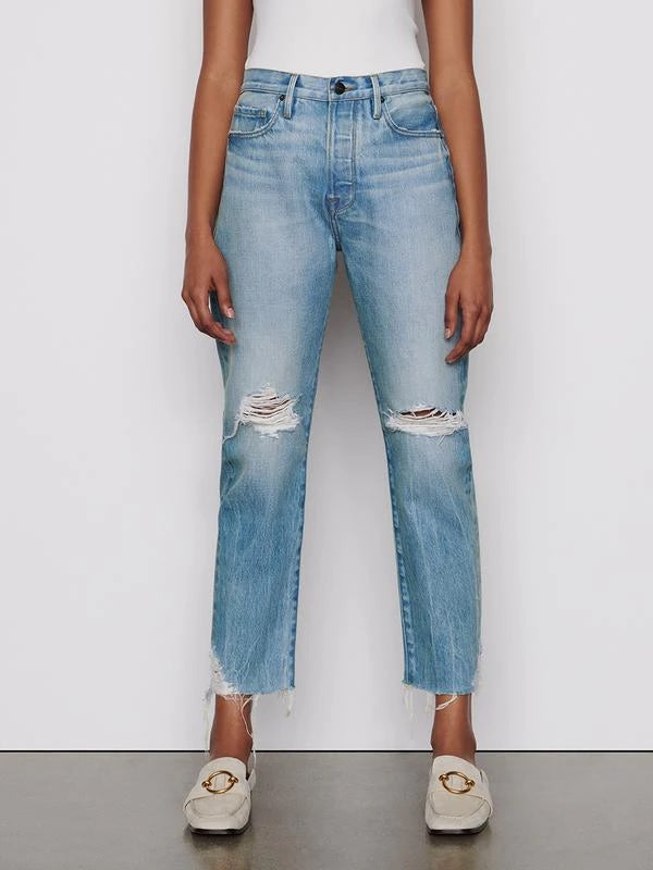 Frame Denim - Le Original Straight Leg Jean in Limelight Chew Denim