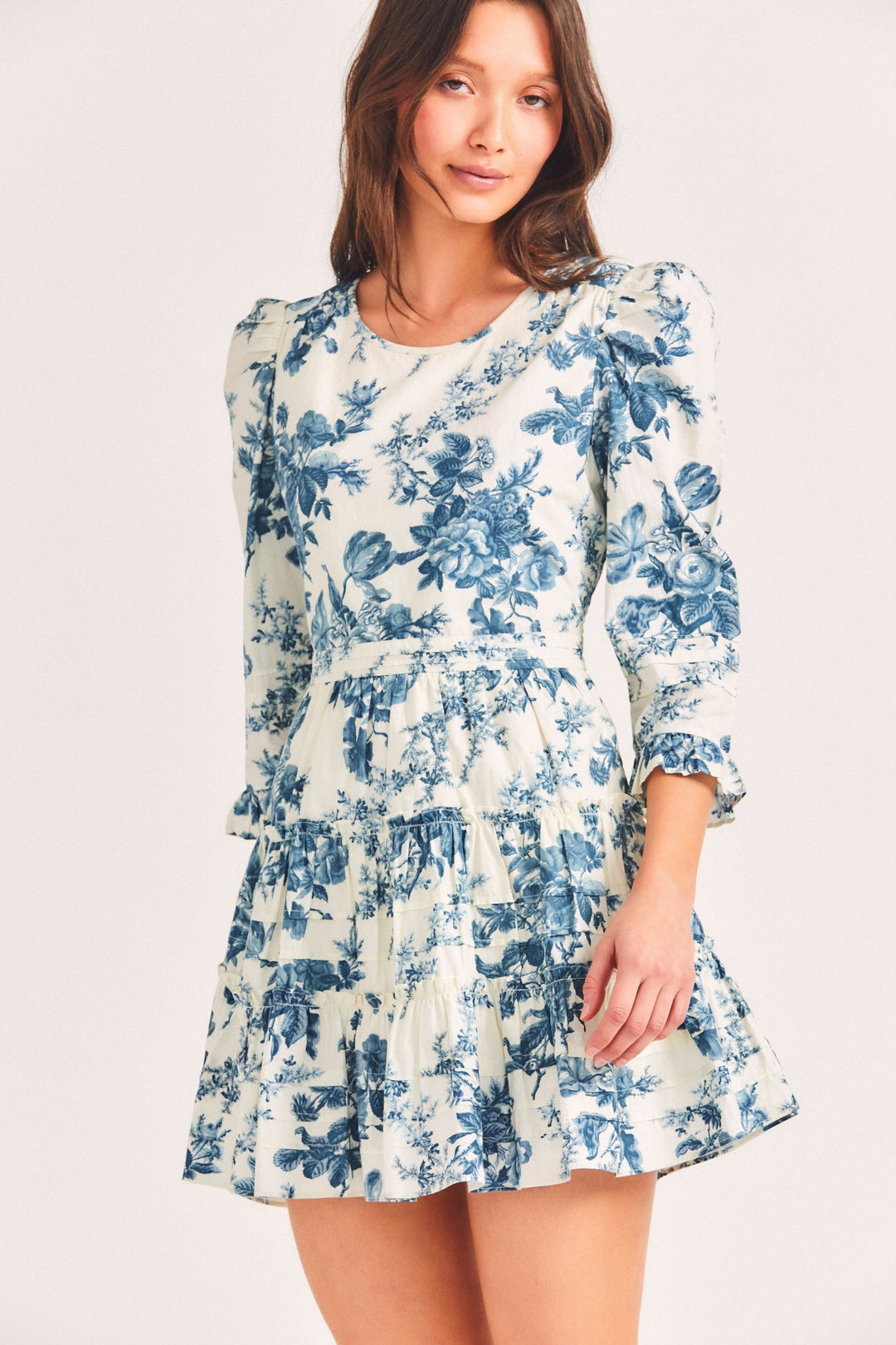 Love Shack Fancy - Lienzo Dress in Blue China Blond Genius Love Shack Fancy - Lienzo Dress in Blue China Blond Genius