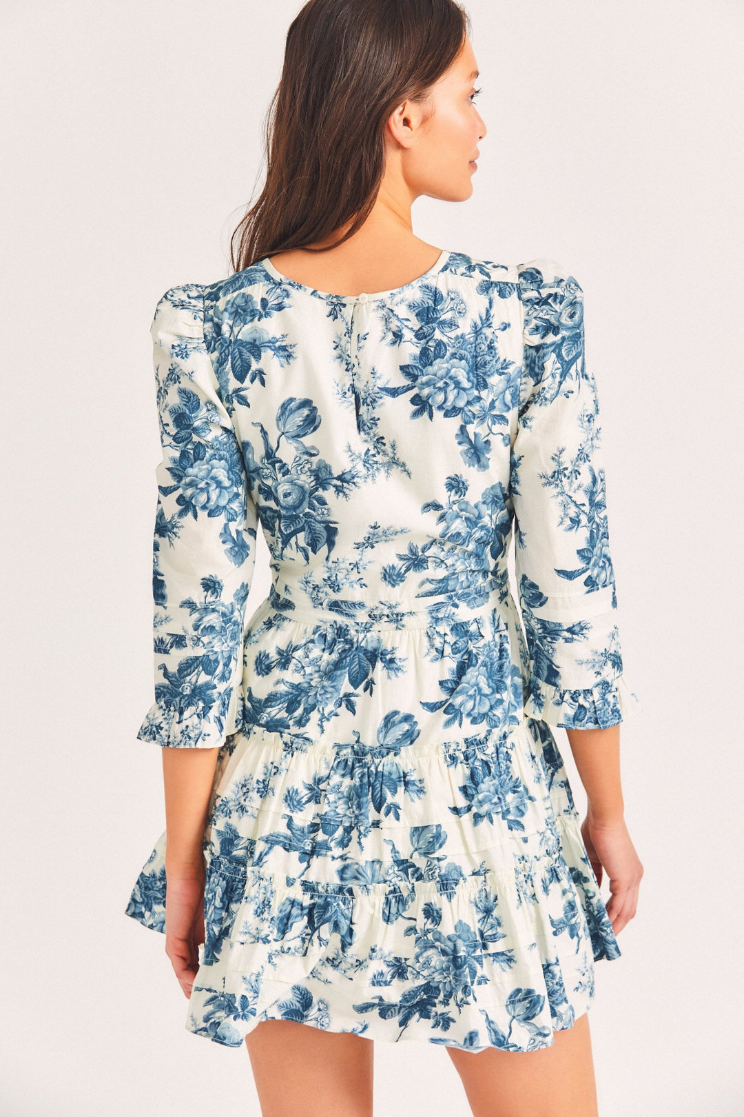 Love Shack Fancy - Lienzo Dress in Blue China