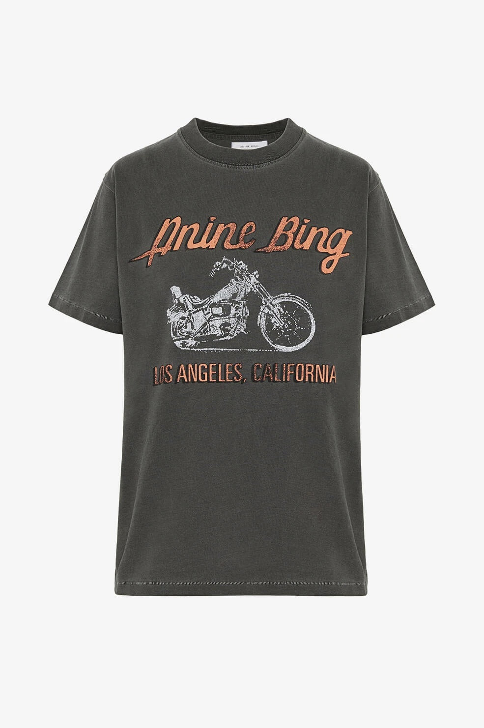 Anine Bing - Lili Tee Motorcycle in Washed Grey – Blond Genius