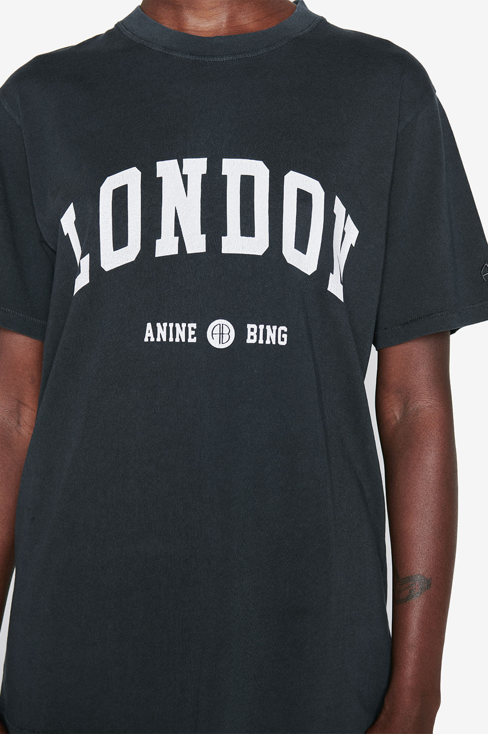 Anine Bing - Lili Tee University London in Washed Black
