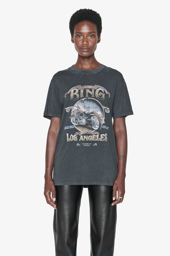 Anine Bing - Lili Tee Biker in Washed Black