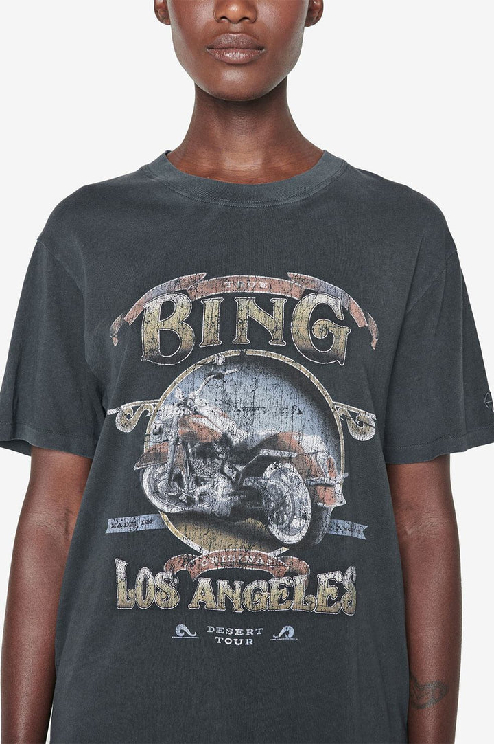 Anine Bing - Lili Tee Biker in Washed Black