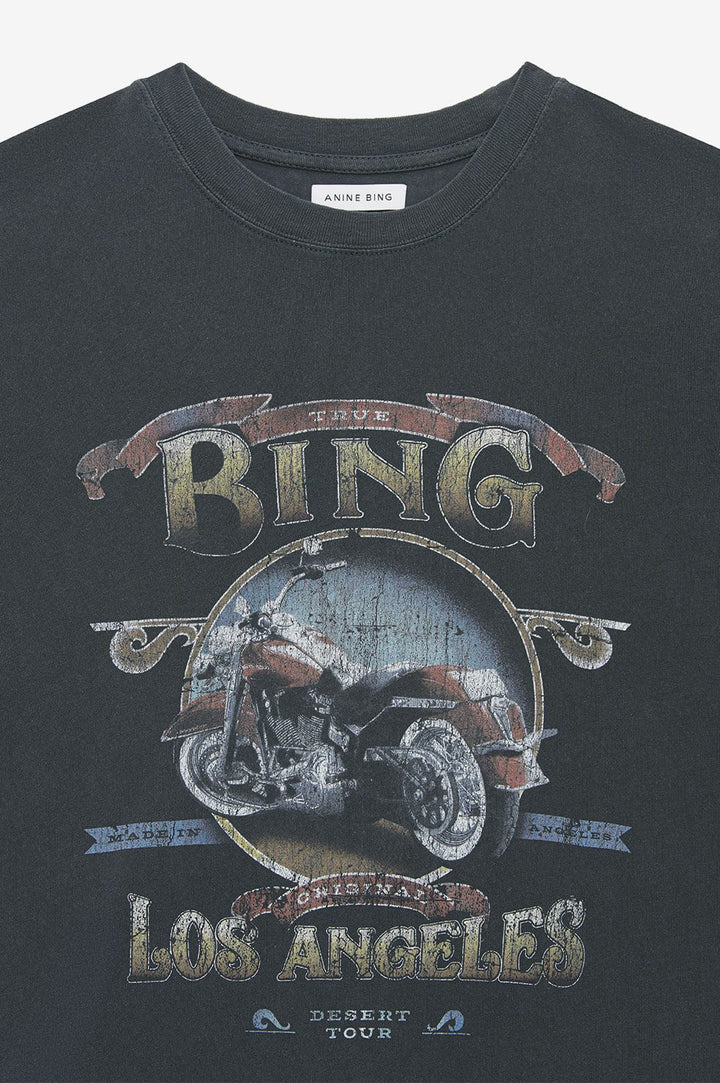 Anine Bing - Lili Tee Biker in Washed Black