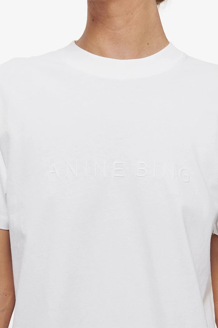 Anine Bing - Lili Tee in Tonal White