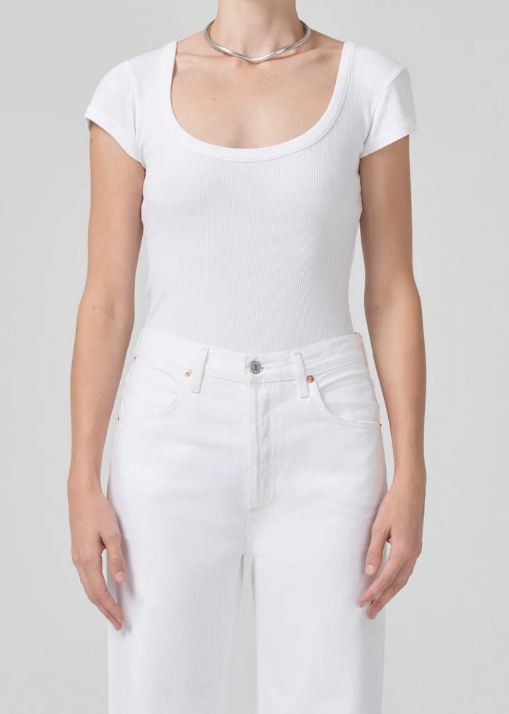 Citizens of Humanity - Lima Scoop Neck in White