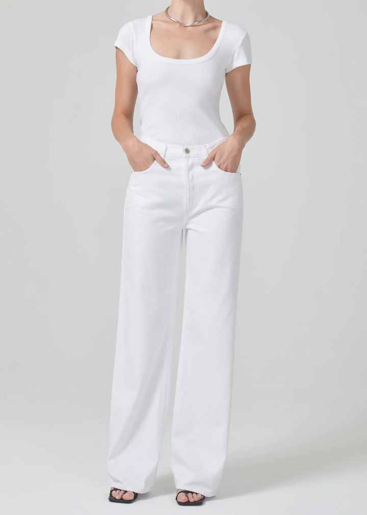 Citizens of Humanity - Lima Scoop Neck in White