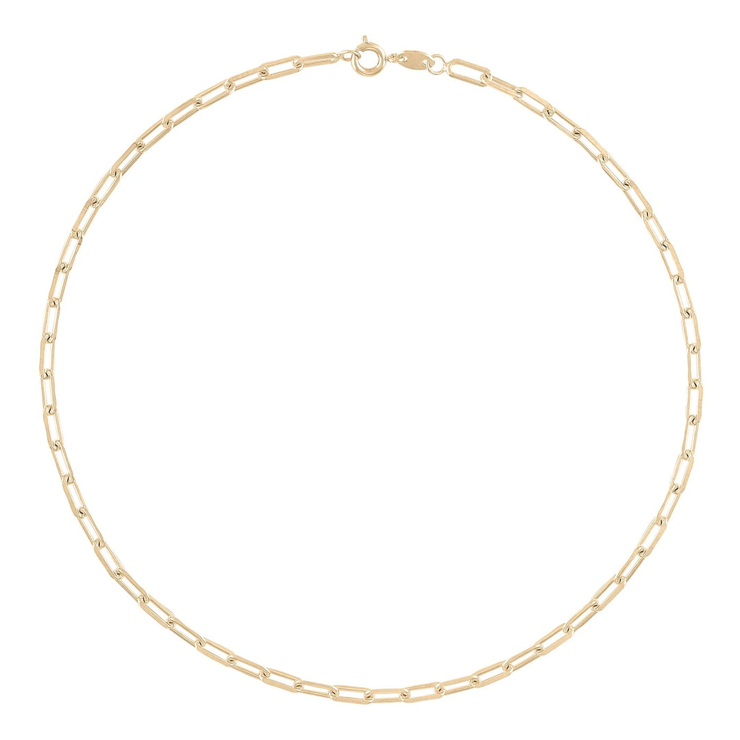 Alexa Leigh - Link Chain Necklace 14" in Yellow Gold