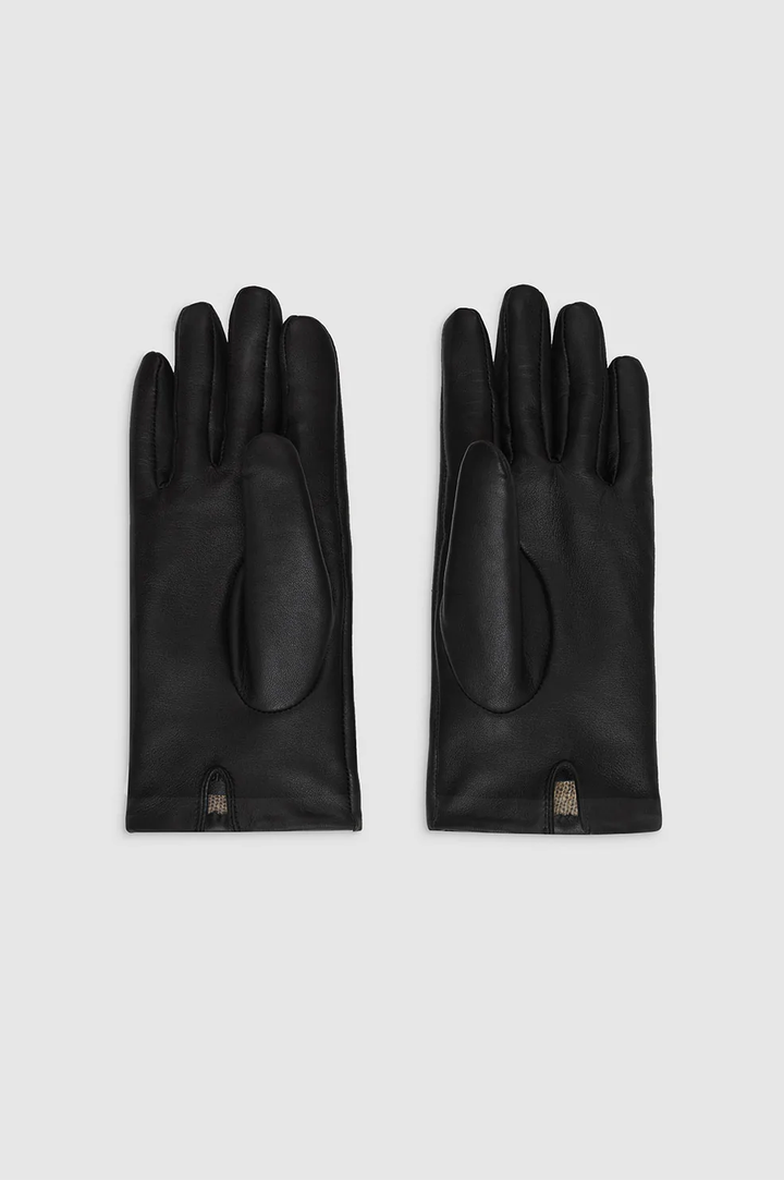 Anine Bing - Signature Link Gloves - Black In Black
