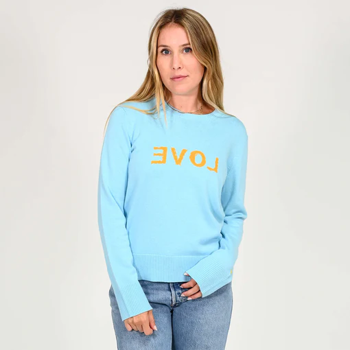 Kerri Rosenthal - Liz Sweater Backwards Love in Saltwater