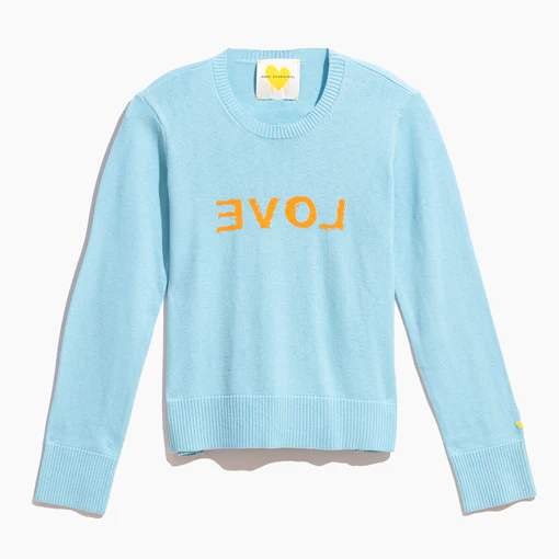Kerri Rosenthal - Liz Sweater Backwards Love in Saltwater