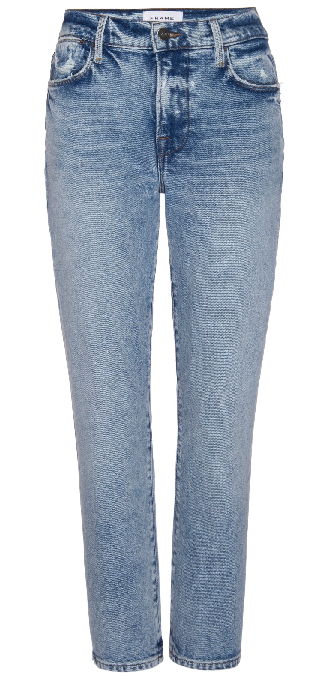 Frame - Le High Straight in Lombard Denim