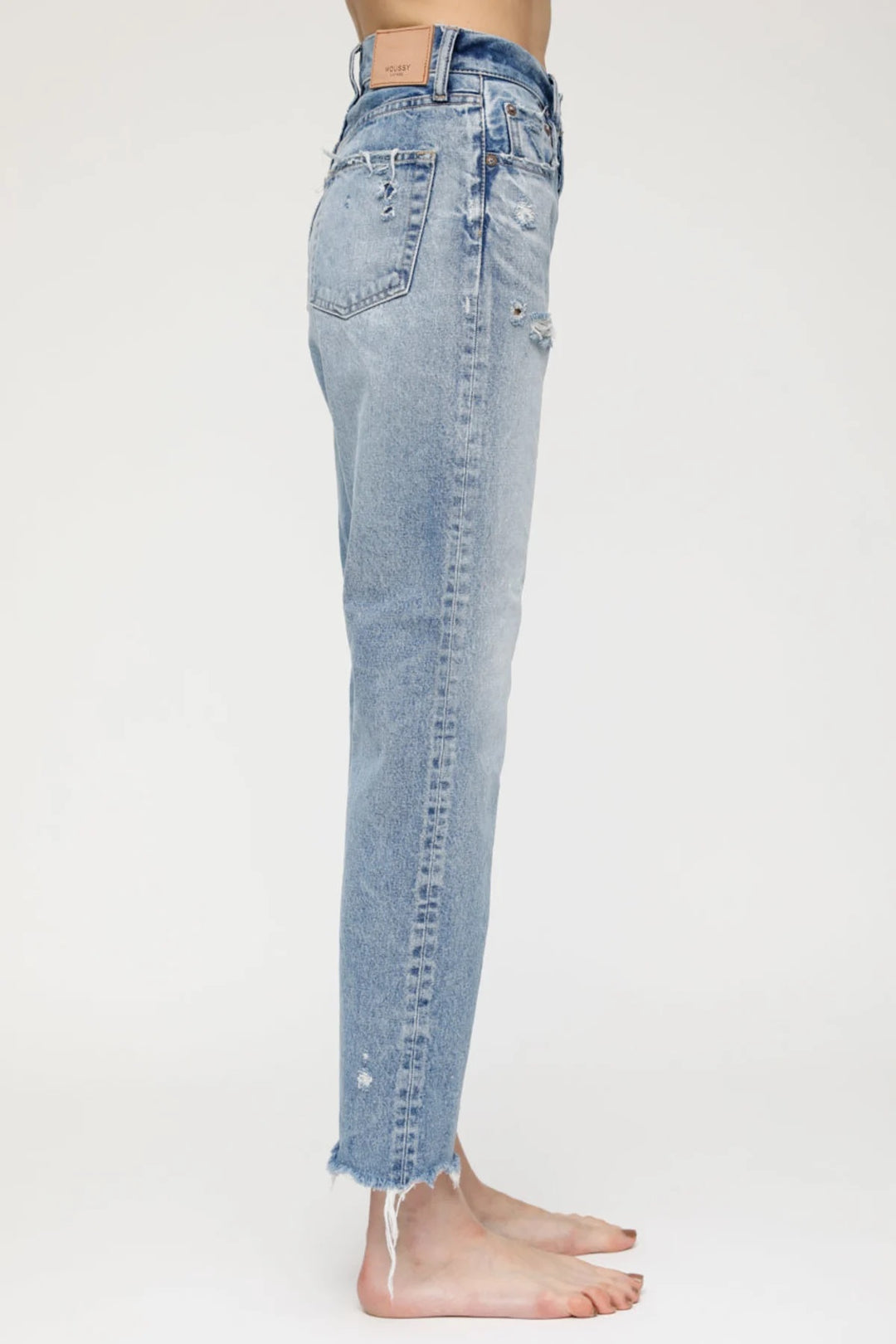 Moussy - MV Lomita Wide Straight Leg Jeans in Blue 110