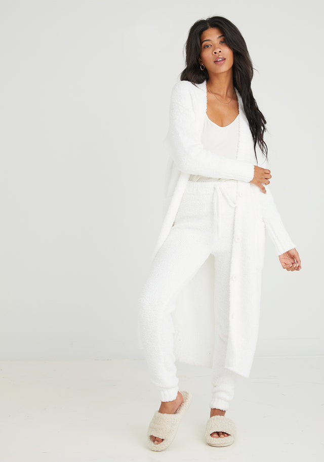 Bella Dahl - Long Sleeve Duster Cardigan in Winter White