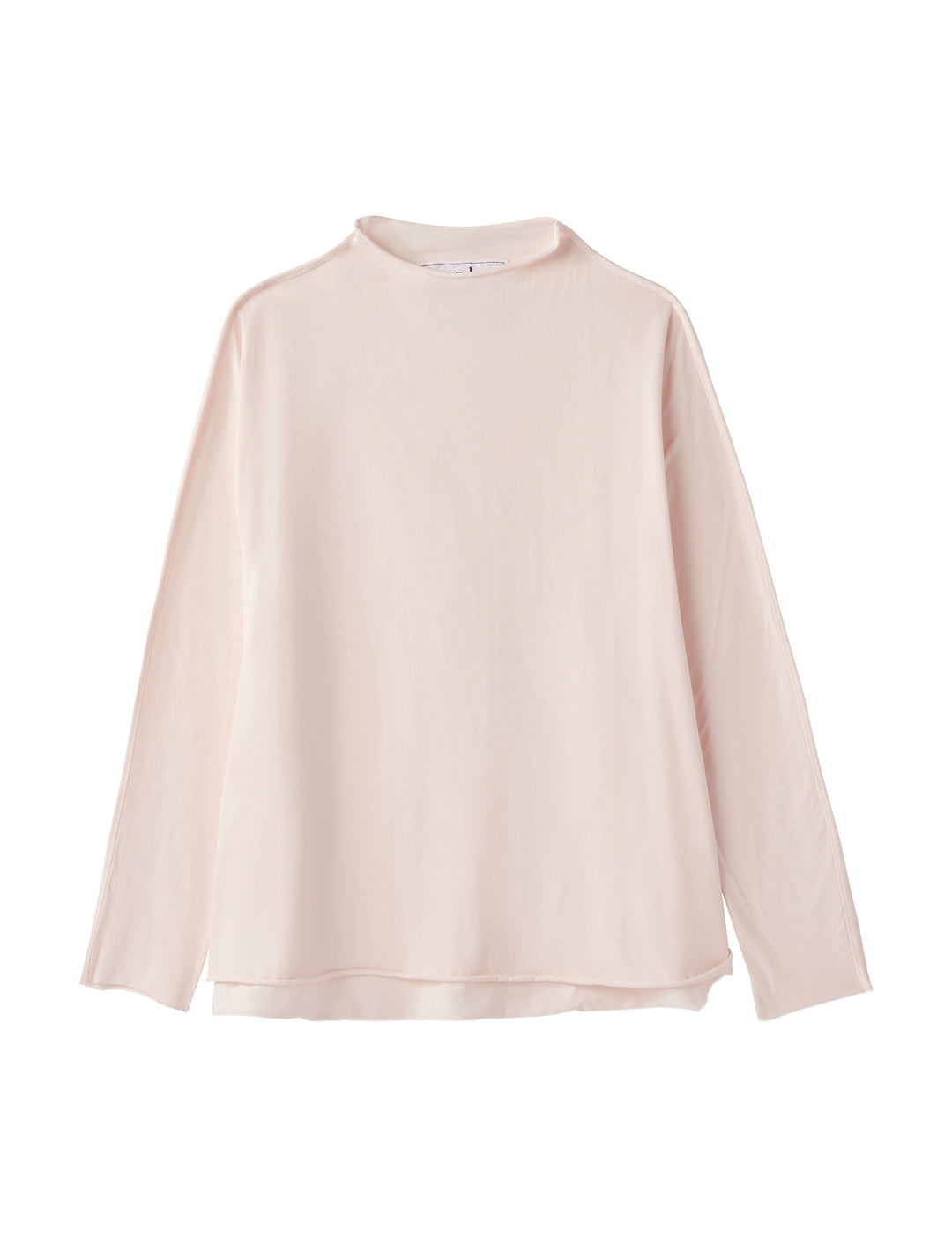 Frank & Eileen - Long Sleeve Funnel Neck T-Shirt in Ballet Slipper