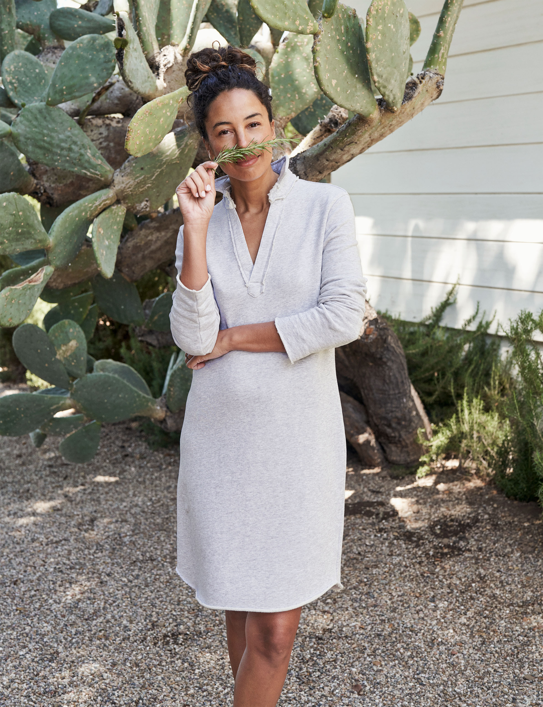 cotton long sleeve polo dress Frank & Eileen