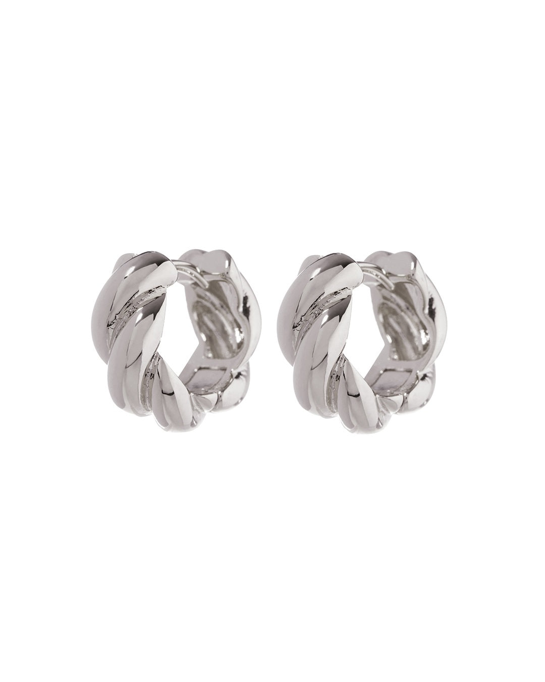 LUV AJ - Louise Huggies (15mm) in Silver