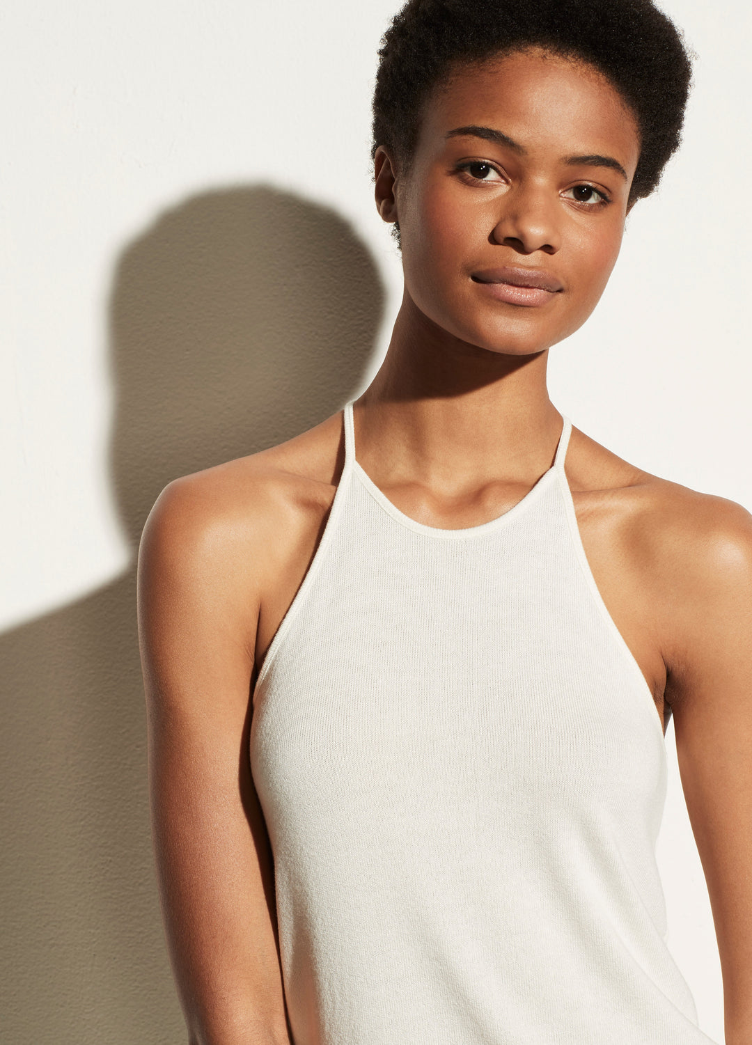 Vince - Lounge Tank in Bone Tops