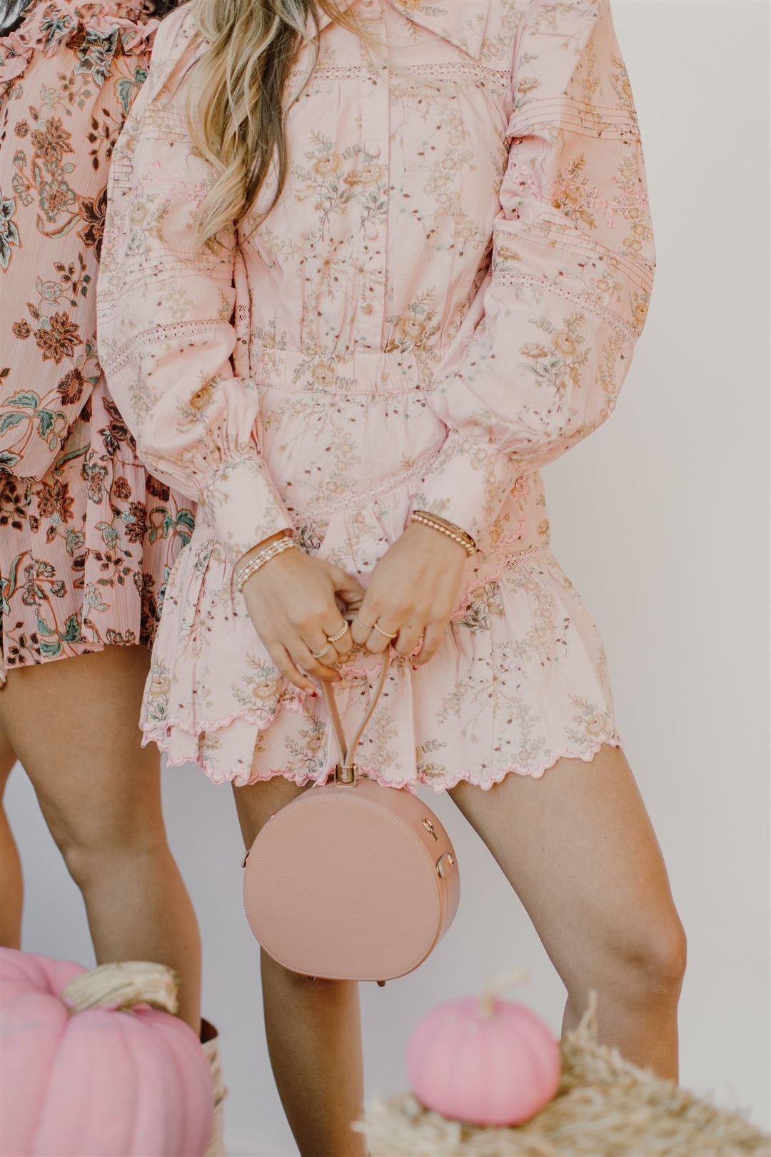 Love Shack Fancy - Dubov Dress in Honey Dew Pink Dresses