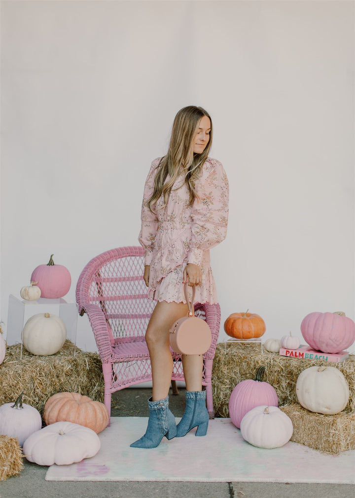 Love Shack Fancy - Dubov Dress in Honey Dew Pink Dresses