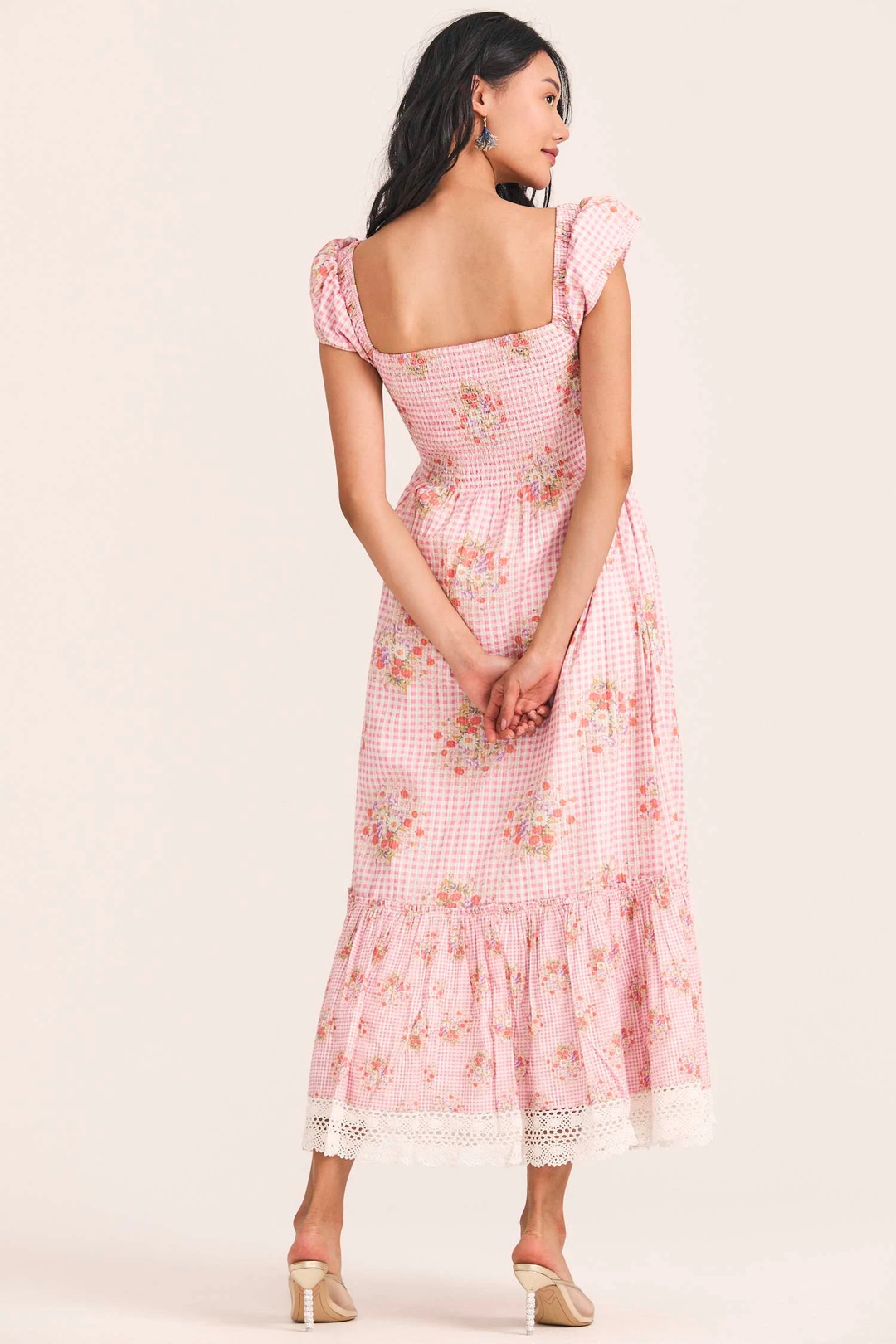 Love Shack Fancy - Emeka Dress in Berry Picnic Dresses