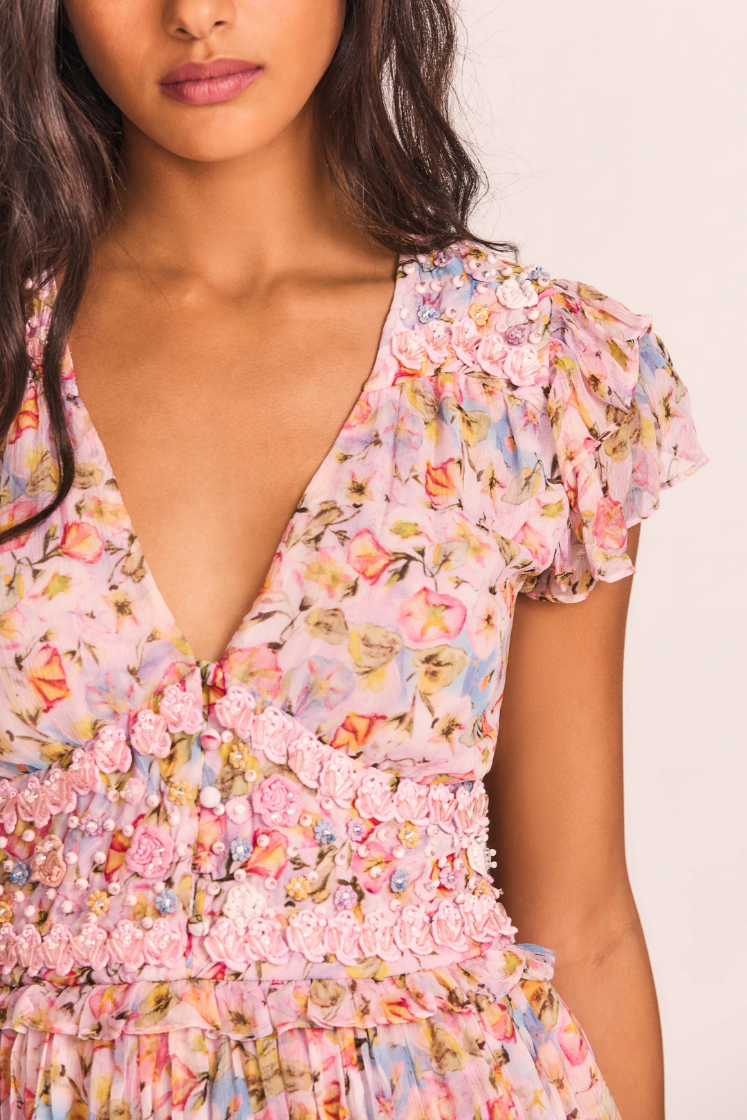 Love Shack Fancy - Marisela Dress in Pastel Confetti Dresses