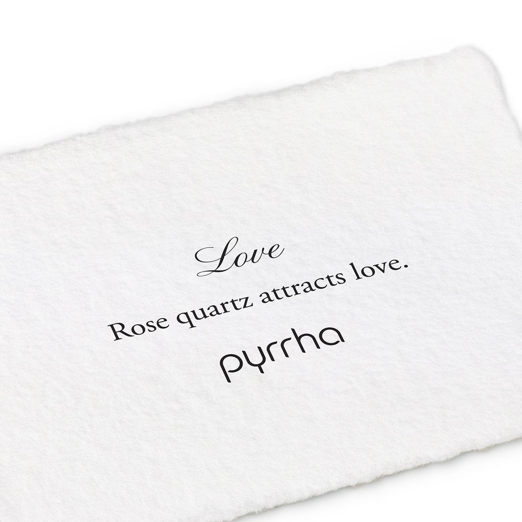Pyrrha - Love Rose Quartz Signature Attraction Charm in Silver