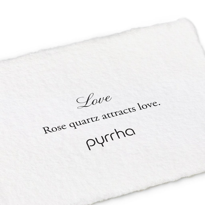 Pyrrha - Love Rose Quartz Signature Attraction Charm in Silver