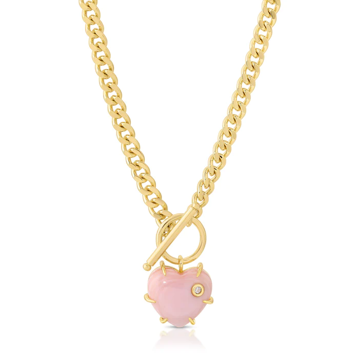 Joy Dravecky - Lover Necklace in Pink Shell