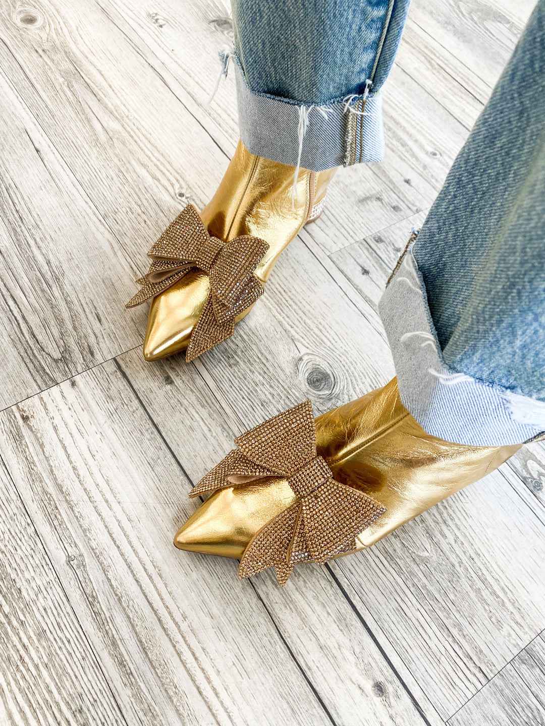 Jeffrey Campbell - Luci-JH Booties in Gold