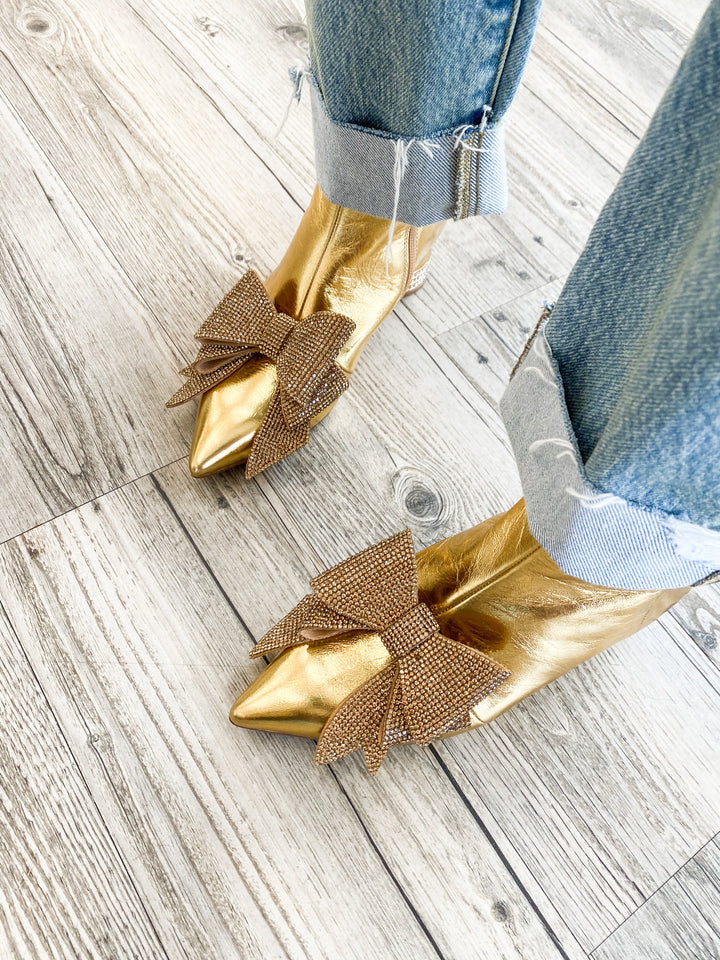 Jeffrey Campbell - Luci-JH Booties in Gold