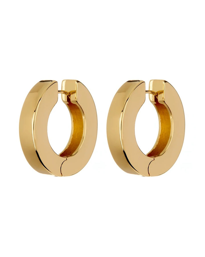 LUV AJ - Coco Hinge Hoops in Gold Jewelry