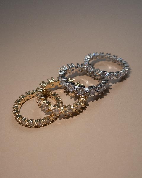 LUV AJ - Diamond Bijoux Ring Set in Silver Jewelry
