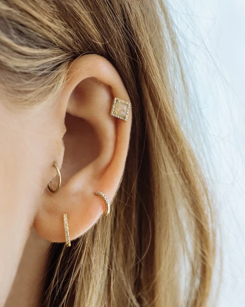 LUV AJ - Sorrento Hoops in Rose Gold Jewelry