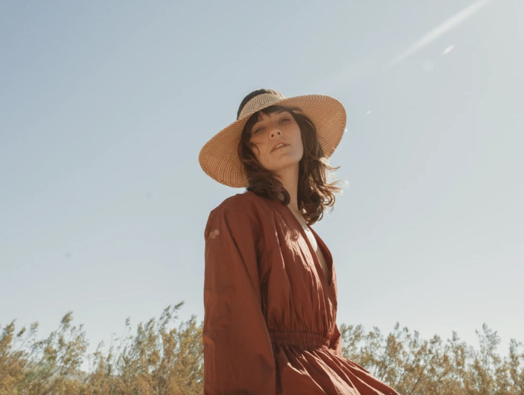Freya - Magnolia Visor in Butterscotch