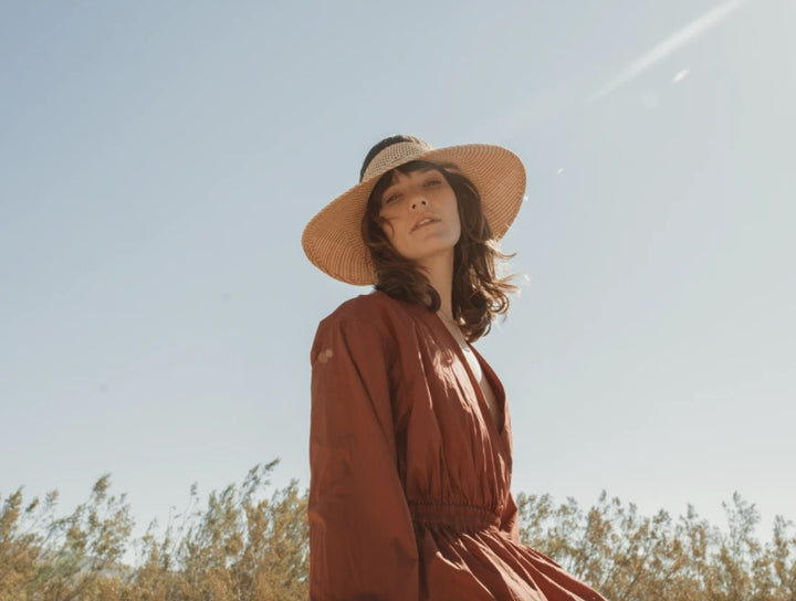 Freya - Magnolia Visor in Butterscotch