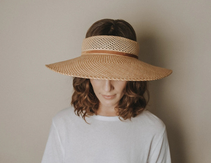 Freya - Magnolia Visor in Butterscotch