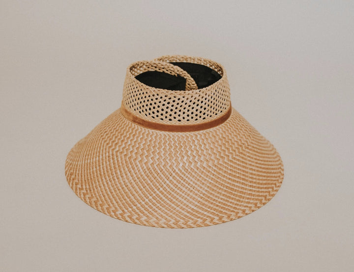 Freya - Magnolia Visor in Butterscotch Hats